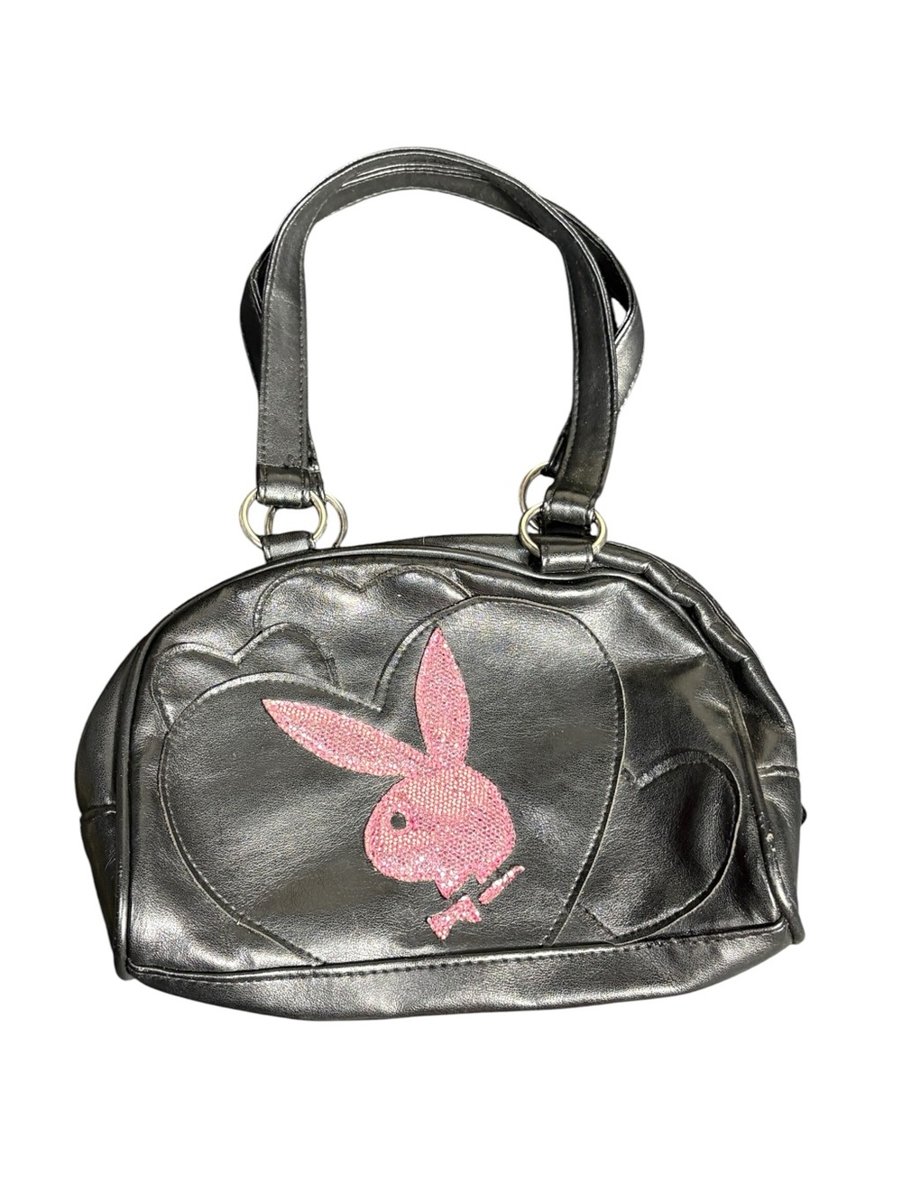 Playboy Y2K Rhinestone Bunny Mini Bowler Bag McBling